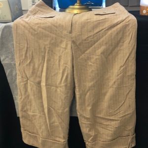 Ann Taylor Cream Culotte Pants Size 8